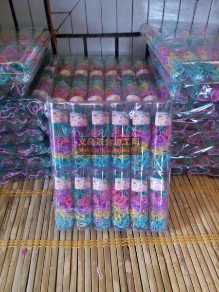 长期大量皮筋包装手工活外发(如图)