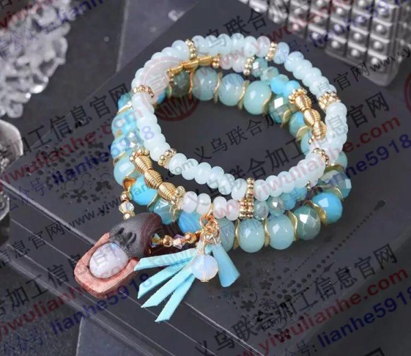 如图简单串珠子手工活外发加工【量大】,手工串珠的手工活外发,如图.