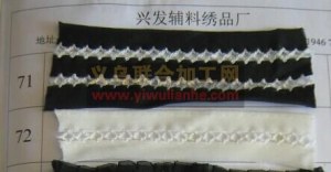 专业服装辅料，对丝围巾，手摇绣花;  手车绣花;单、双针手摇