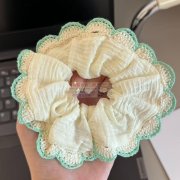 钩针花边的发圈订单，如图，这样的，寻找专