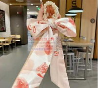 手工串珠钩针发圈+布艺蝴蝶结成品订单，寻